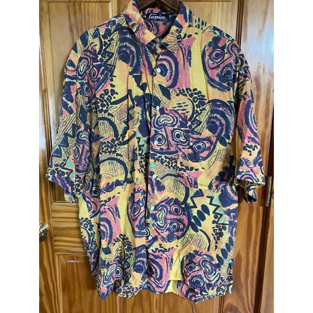 High Fashion Camion Italy Short Sleeve Button Down